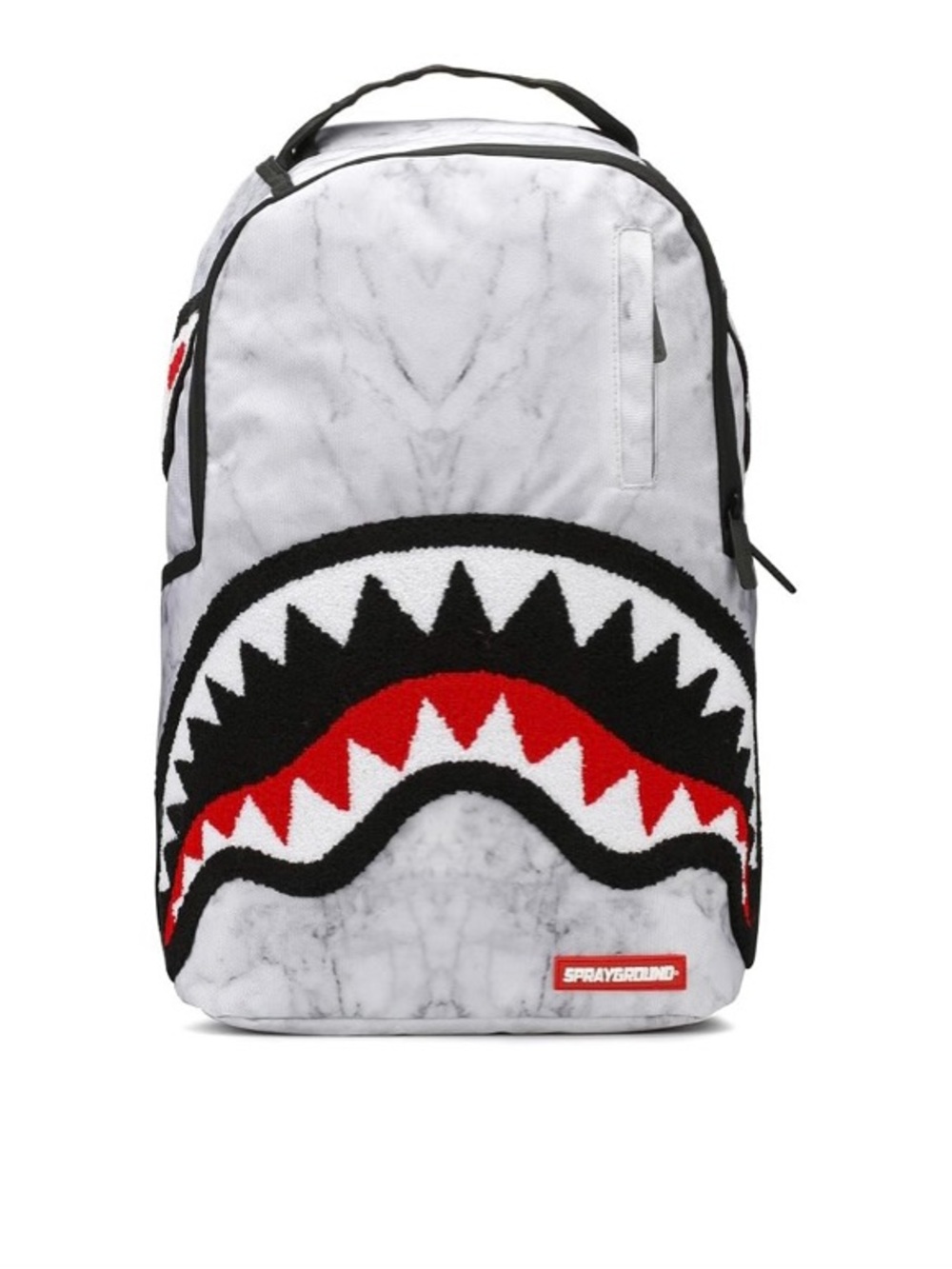 Sprayground White Marble Shark Backpack